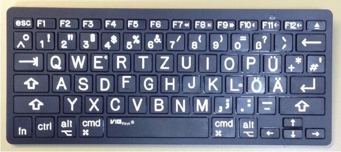 VG-20158 - 20159 VIG Keys® Keyboard BL-1000 MAC schwarz-weiß oder andere Farbvariante VG-20158 - 20159 VIG Keys® Keyboard BL-1000 MAC schwarz-weiß oder andere Farbvariante